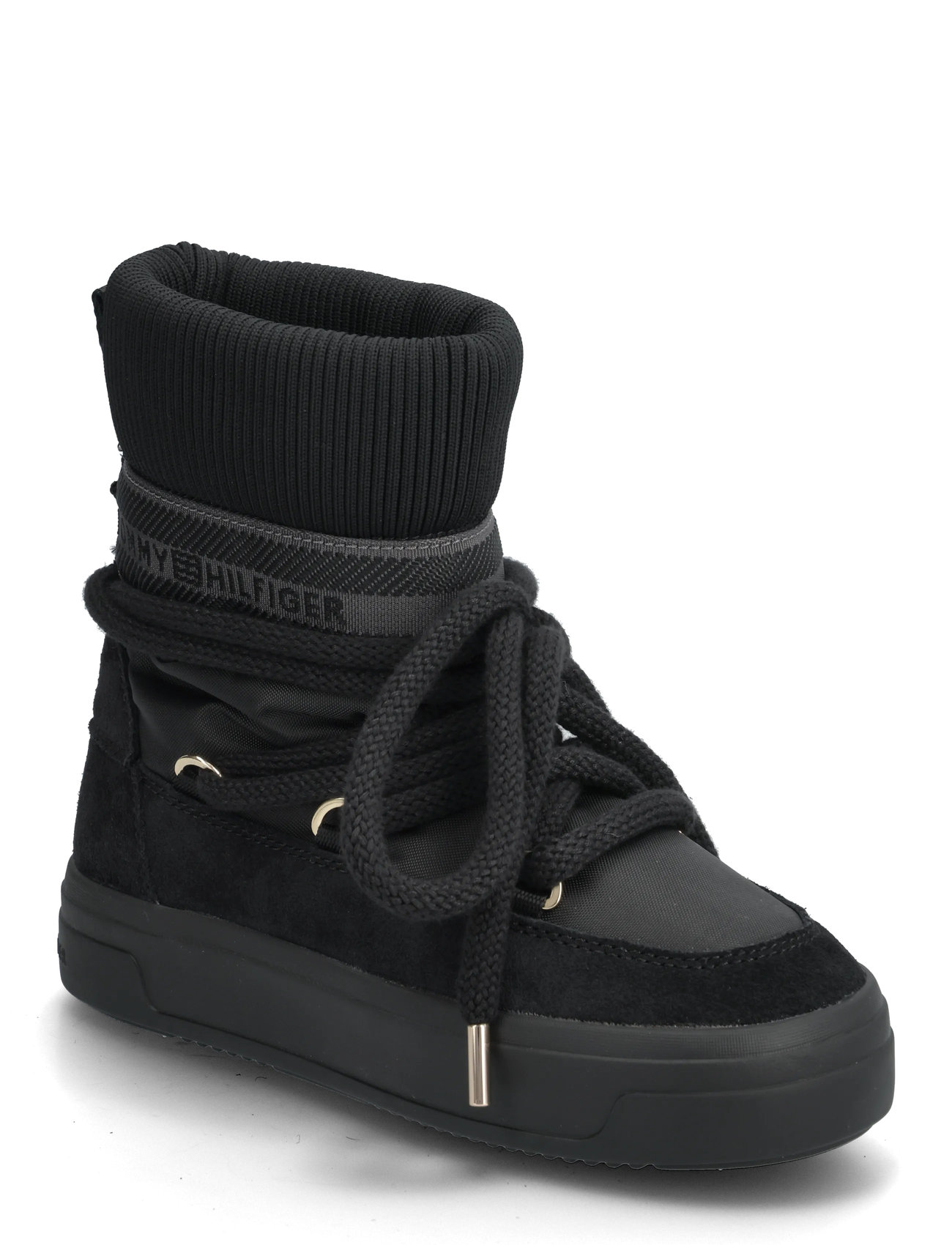 TOMMY HILFIGER Tommytech Logotape Schneestiefel Warm Schwarz - 37 - Damen