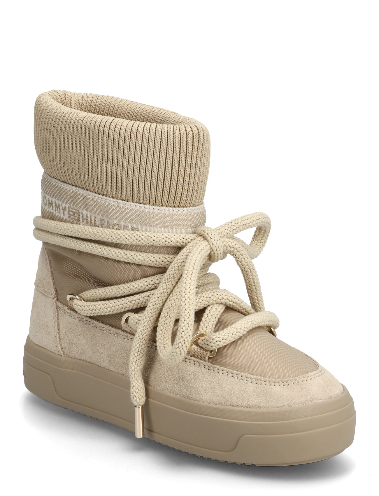 TOMMY HILFIGER Tommytech Logotape Schneestiefel Warm Beige - 41 - Damen