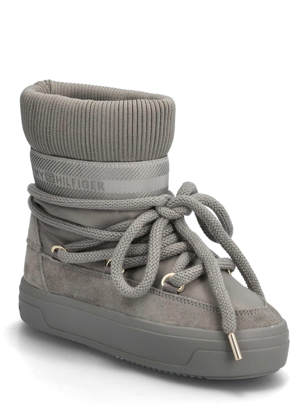 TOMMY HILFIGER Tommytech Logotape Schneestiefel Warm Grau - 36 - Damen