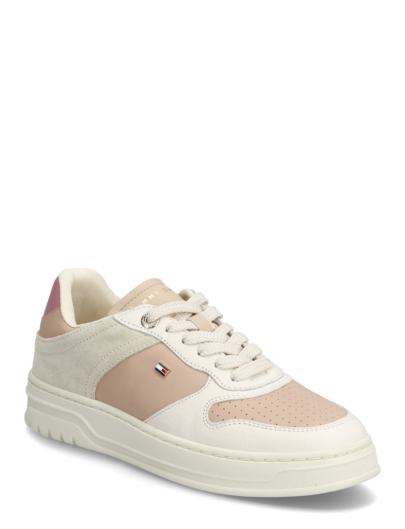 TOMMY HILFIGER Th Sporty Cupsole Tumbled Ltr Pink - 37 - Damen