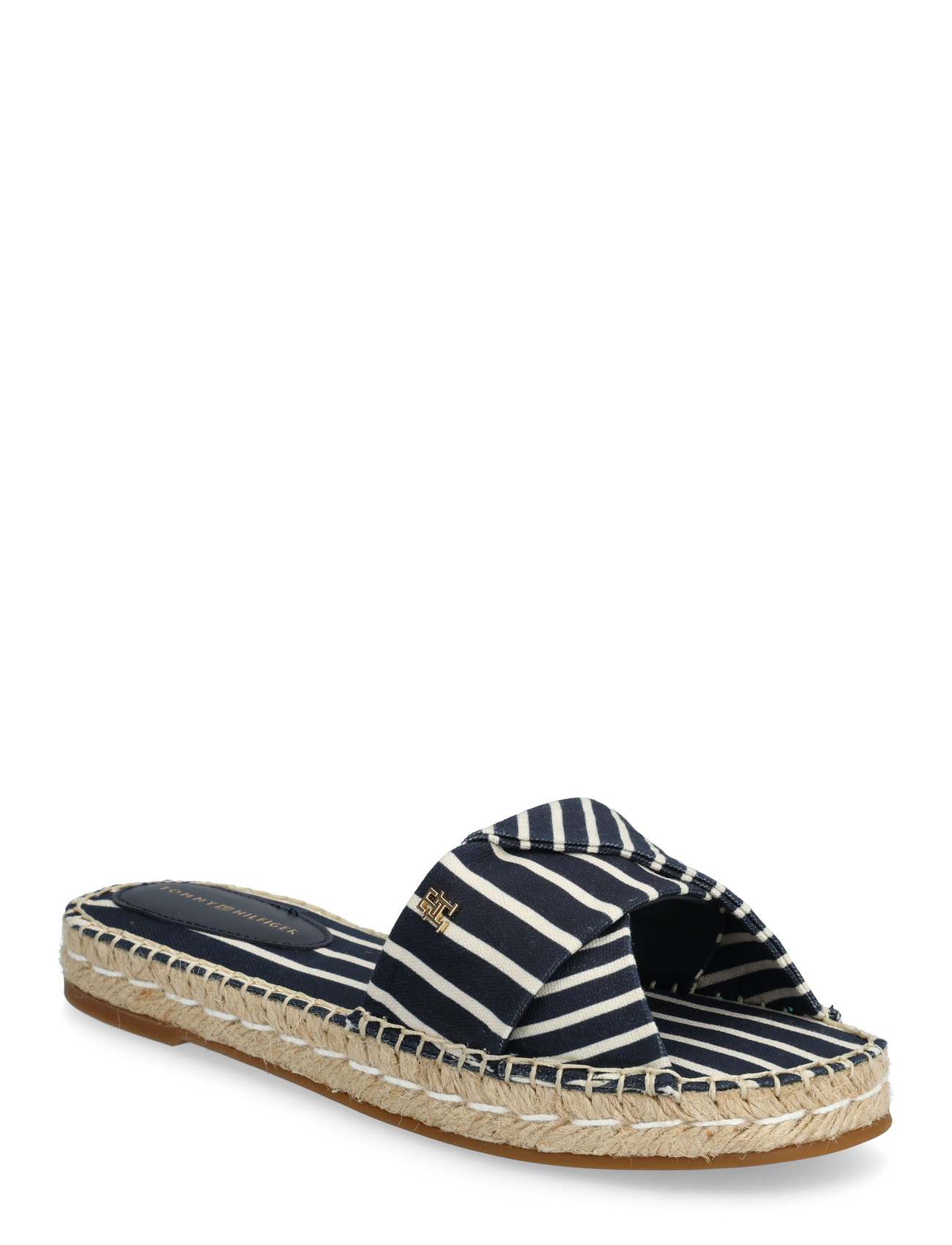TOMMY HILFIGER Espadrille Mule Sandale Stripes Navy - 41 - Damen