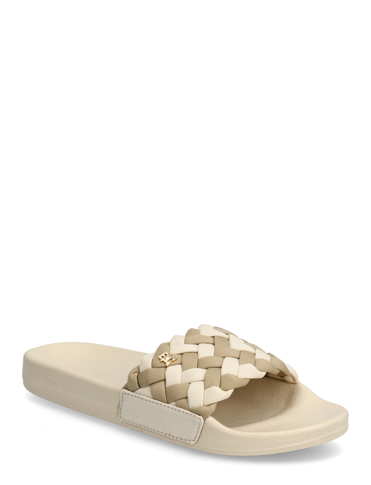 TOMMY HILFIGER Th Braided Pool Slide Beige - 40 - Damen
