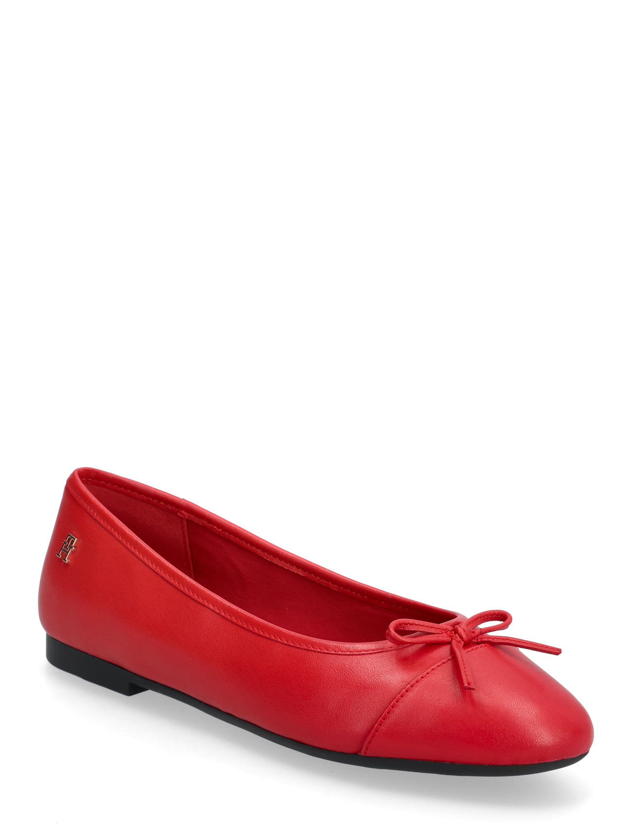 TOMMY HILFIGER Hilfiger Smooth Lthr Ballet Rot - 40 - Damen