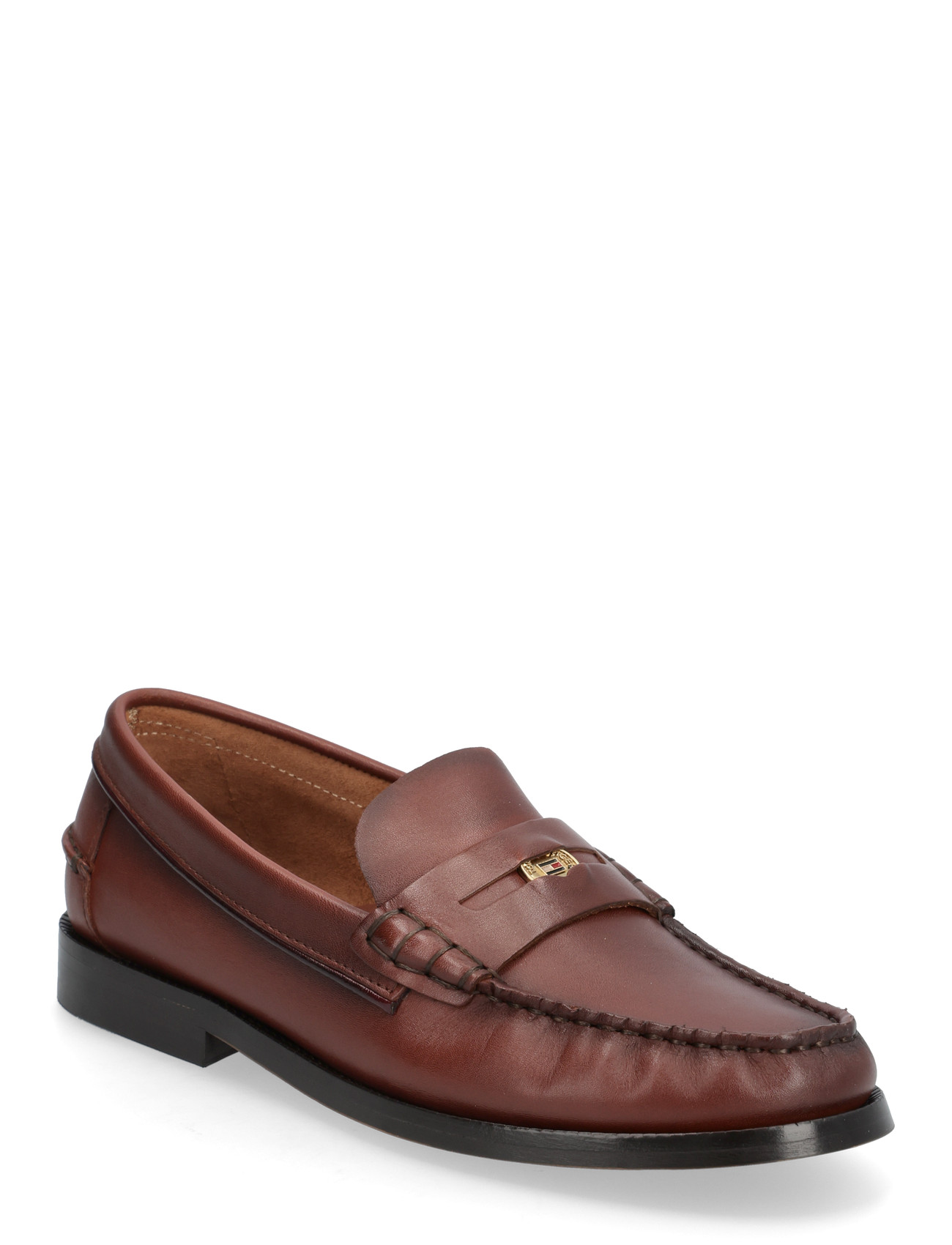 Tommy Hilfiger Hilfiger Penny Loafer Smooth Lth, 42, Brown, Loafers > Flat Loafers, Dame