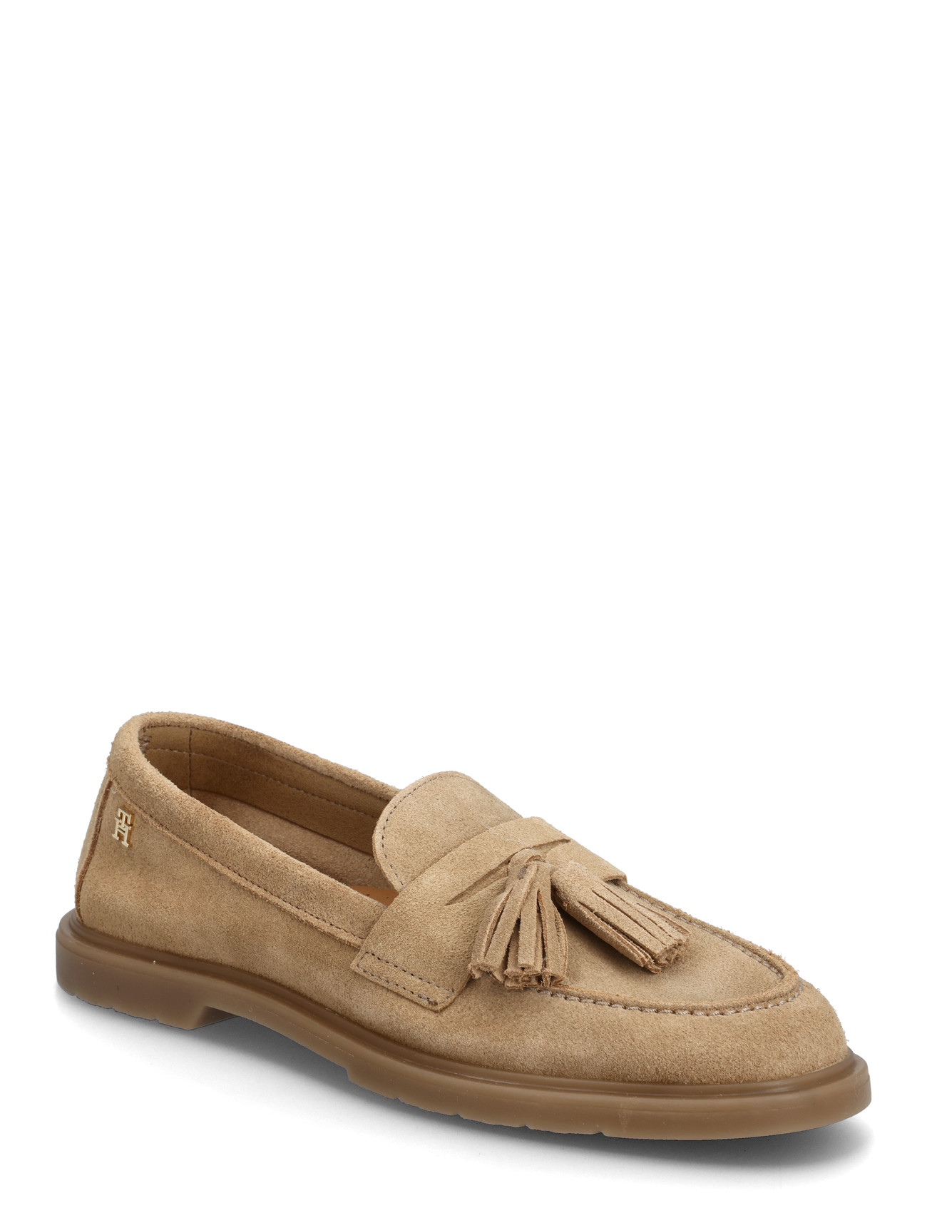 Tommy Hilfiger Light Suede Tassel Loafer, 37, Beige, Loafers > Flat Loafers, Dame