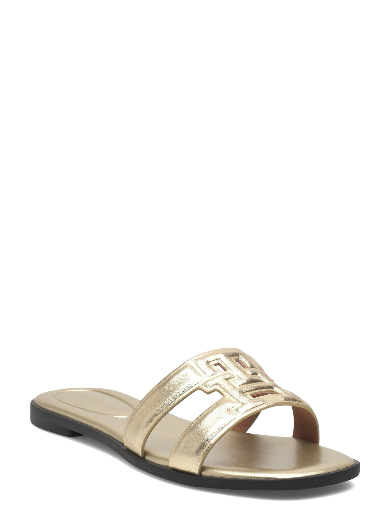 TOMMY HILFIGER Th Logo Strap Mule Gold Gold - 41 - Damen