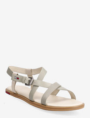 TOMMY JEANS LEATHER  SANDAL - FADED WILLOW