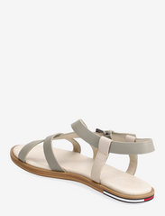 Tommy Hilfiger - TOMMY JEANS LEATHER  SANDAL - flat sandals - faded willow - 2