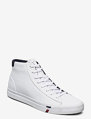 tommy hilfiger corporate high leather sneaker