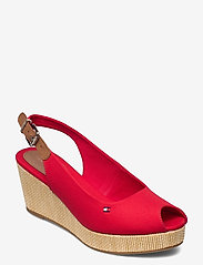 ICONIC ELBA SLING BACK WEDGE - PRIMARY RED