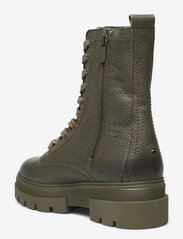 Tommy Hilfiger - MONOCHROMATIC LACE UP BOOT - flat ankle boots - army green - 2