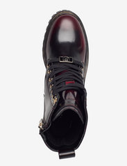 Tommy Hilfiger - POLISHED LEATHER LACE UP BOOT - laced boots - deep rouge - 3