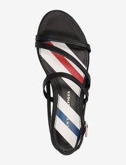 Tommy Hilfiger - FEMININE STRAPPY FLAT SANDAL - flat sandals - black - 3