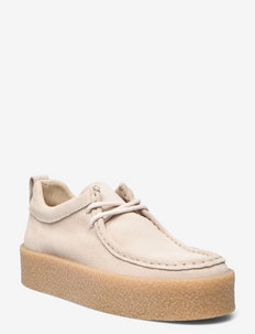 TOMMY JEANS SUEDE SHOE - laced shoes - stony beige