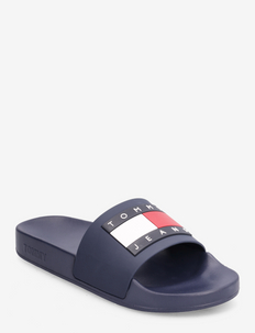 TOMMY JEANS FLAG POOL SLD ESS - badslippers - twilight navy