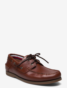 TH BOAT SHOE CORE LEATHER - bootsschuhe - carob chocolate