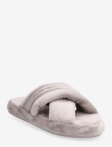 COMFY HOME SLIPPERS WITH STRAPS - hjemmesko - city grey