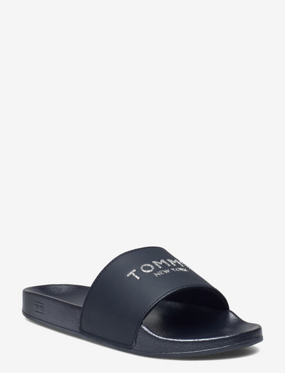tommy hilfiger pool slides women's