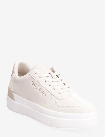 TH SIGNATURE SUEDE SNEAKER - låga sneakers - feather white