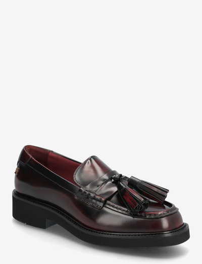 TASSEL SQUARISH TOE LTHR LOAFER