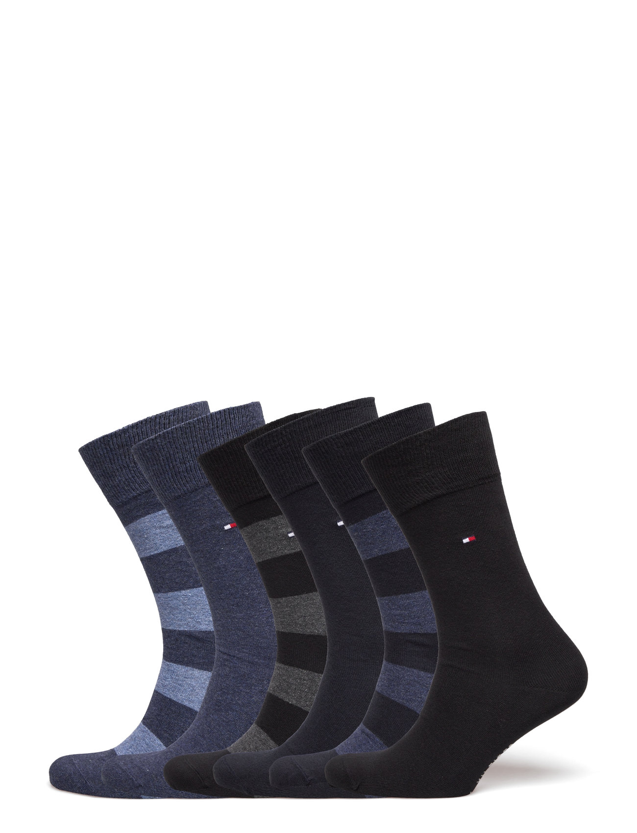 Tommy Hilfiger Th Men Rugby Sock 6P Ecom, 43-46, Blue, Sokker > Almindelige Sokker, Herre