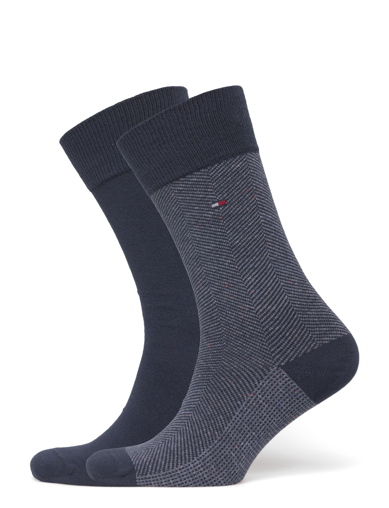 Tommy Hilfiger Th Men Sock 2P Nappy Herringbone, 39-42, Navy, Sokker > Almindelige Sokker, Herre