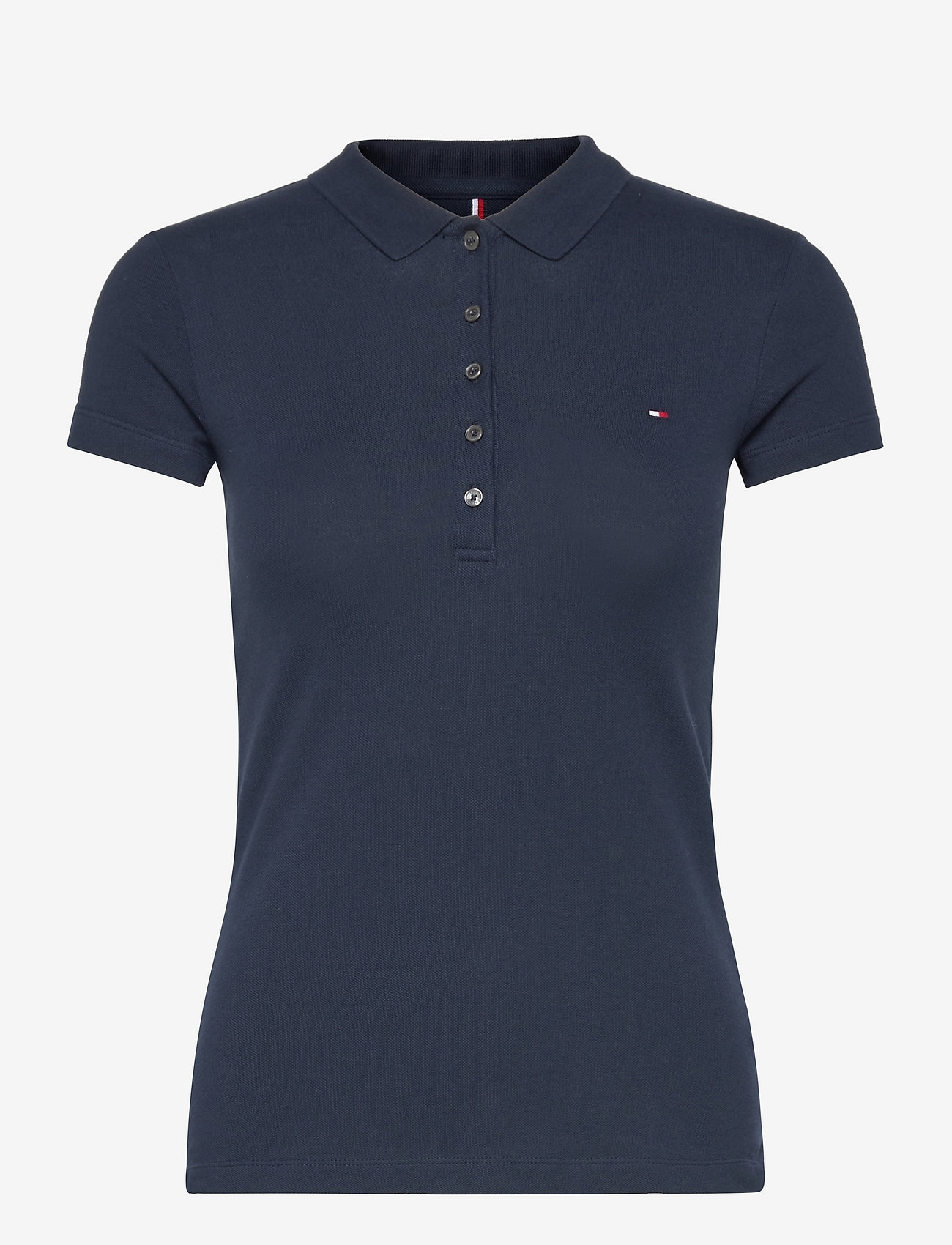 Tommy Sport - HERITAGE SHORT SLEEVE SLIM POLO - poloer - midnight - 0