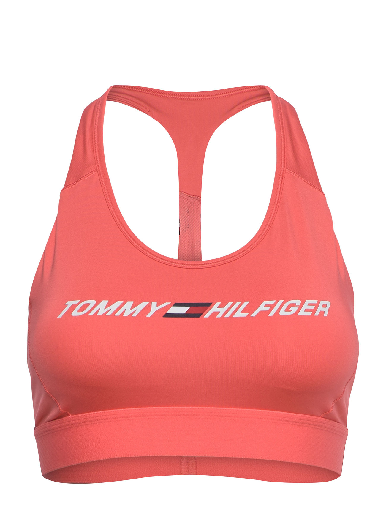 Tommy Sport Mid Graphic Racer Bra - | Boozt.com