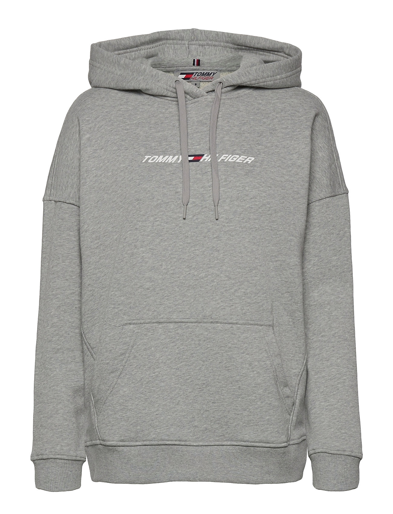Relaxed Graphic Hoodie Ls Huppari Harmaa Tommy Sport