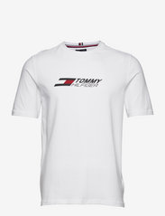 Tommy Sport - LOGO TEE - t-shirts - white - 0