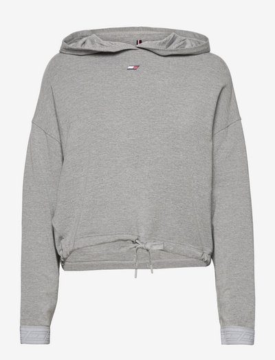 RELAXED SOFT MODAL HOODIE LS - hoodies - light grey heather