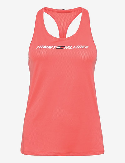 REG GRAPHIC MESH C-NK TANK TOP - sportstoppe - crystal coral
