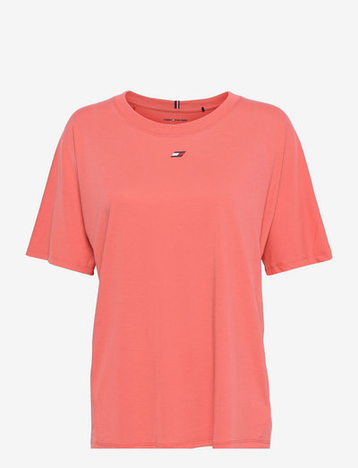 RELAXED C-NK TEE SS - t-shirts - crystal coral