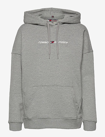 RELAXED GRAPHIC HOODIE LS - sweatshirts & hættetrøjer - light grey heather