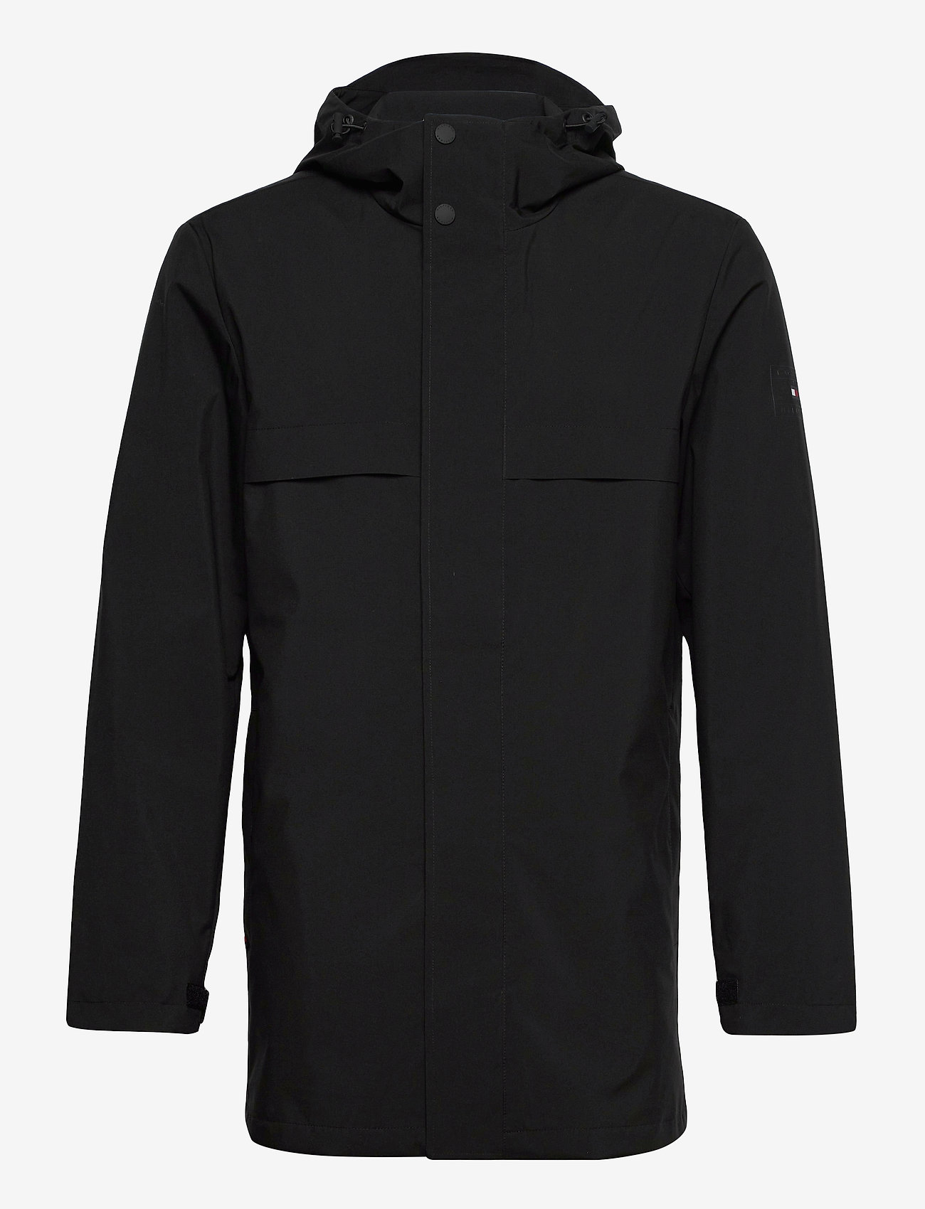 Tommy Hilfiger Tailored - TECH HOODED PARKA - black - 0