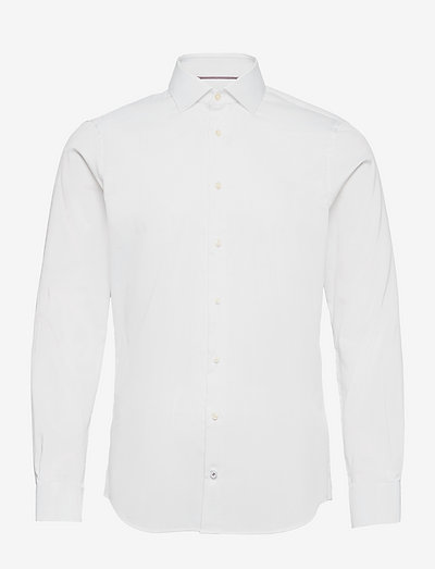 DOBBY FLEX COLLAR SLIM SHIRT - basic skjorter - white