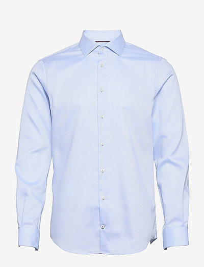 DOBBY FLEX COLLAR SHIRT - basic skjorter - blue/white