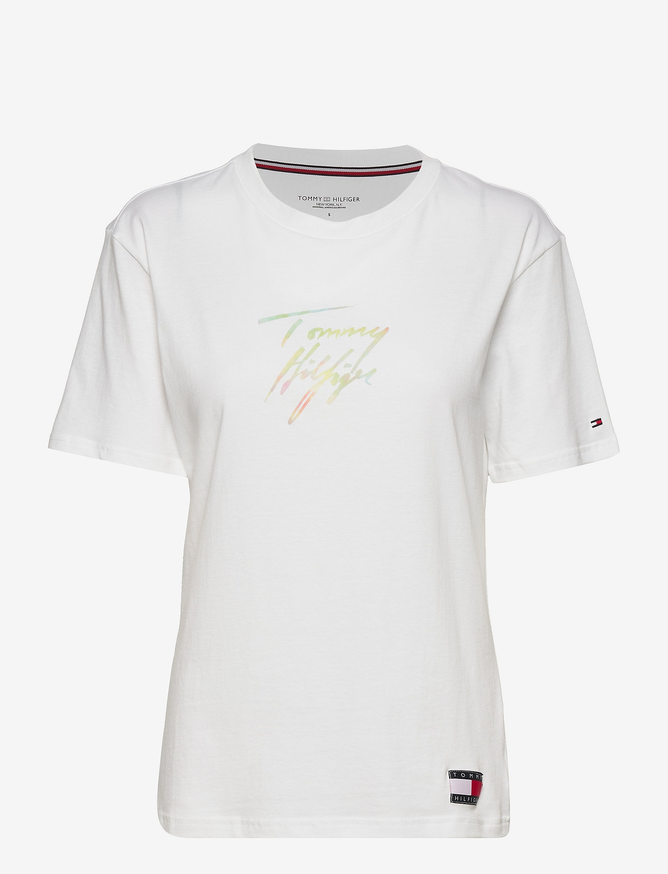 tommy hilfiger loungewear logo t shirt white