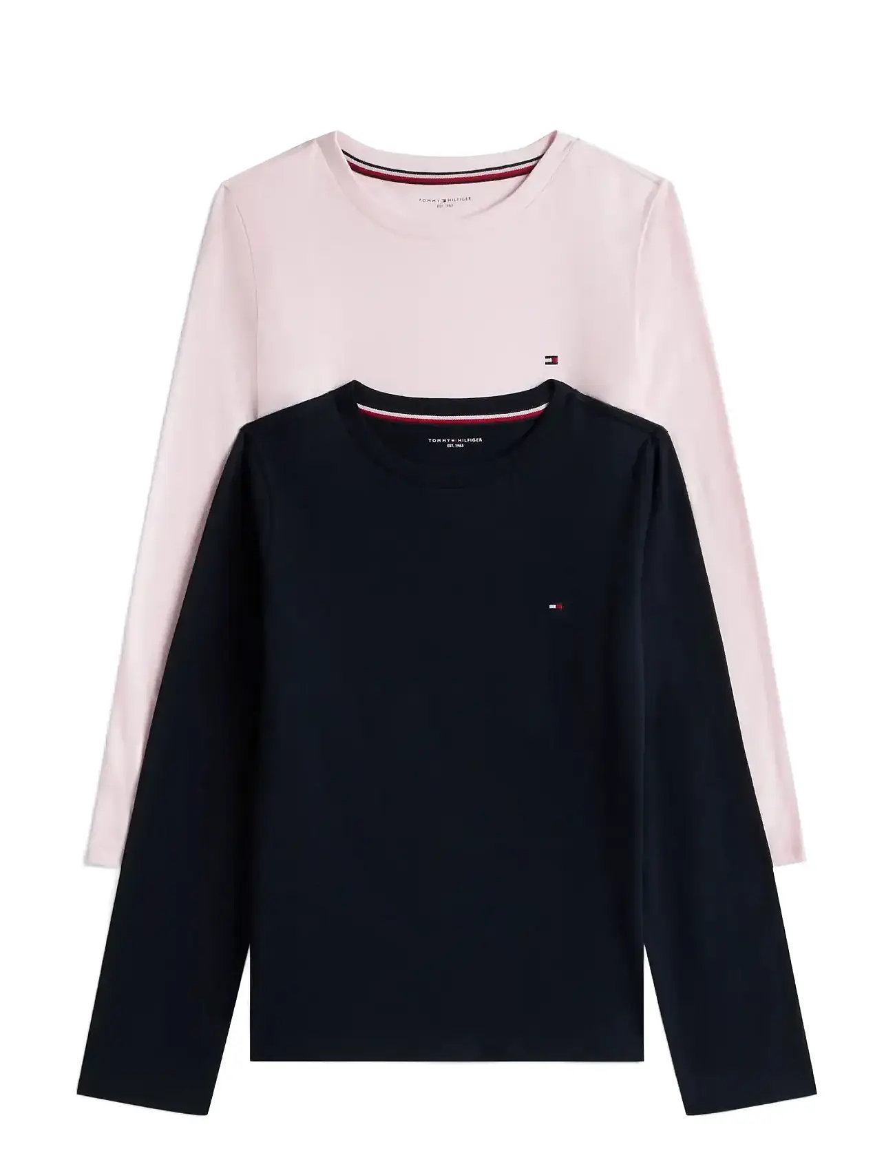 TOMMY HILFIGER 2 Pk Ls Tee Navy - 152-164 - Kinder