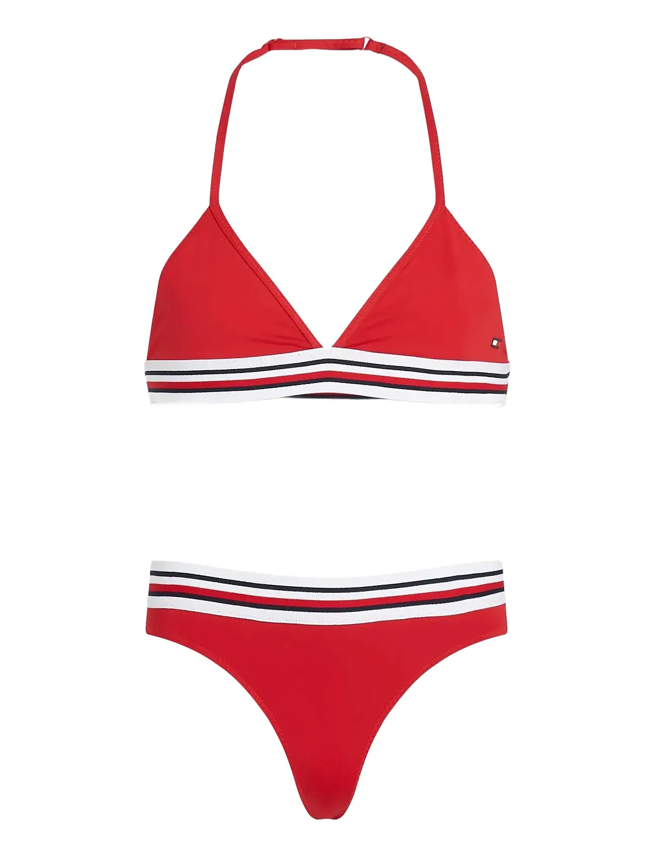 Tommy Hilfiger Triangle Set, 152-164, Red, Badetøj > Bikinier, Børn