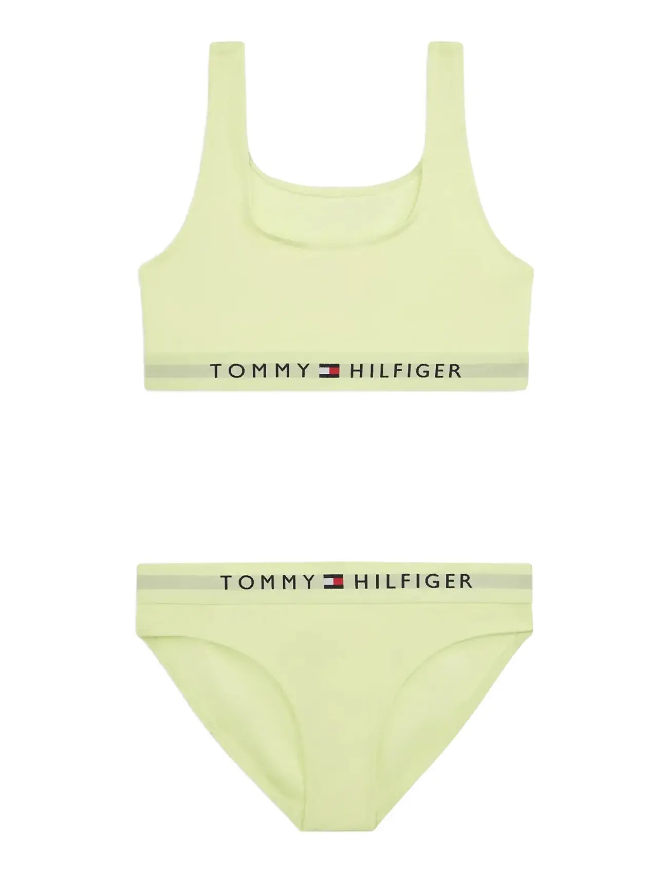 Tommy Hilfiger Bralette Set, 152-164, Green, Undertøj > Undertøjssæt, Børn