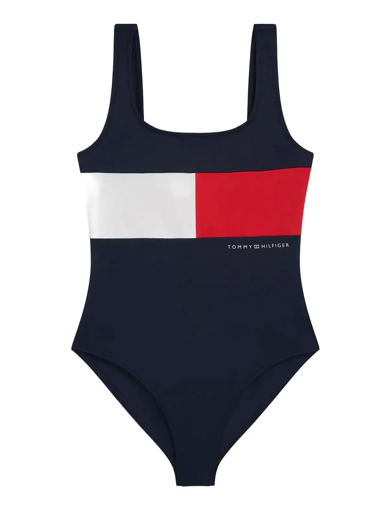 Tommy Hilfiger One Piece, 152-164, Navy, Badetøj > Badedragter, Børn