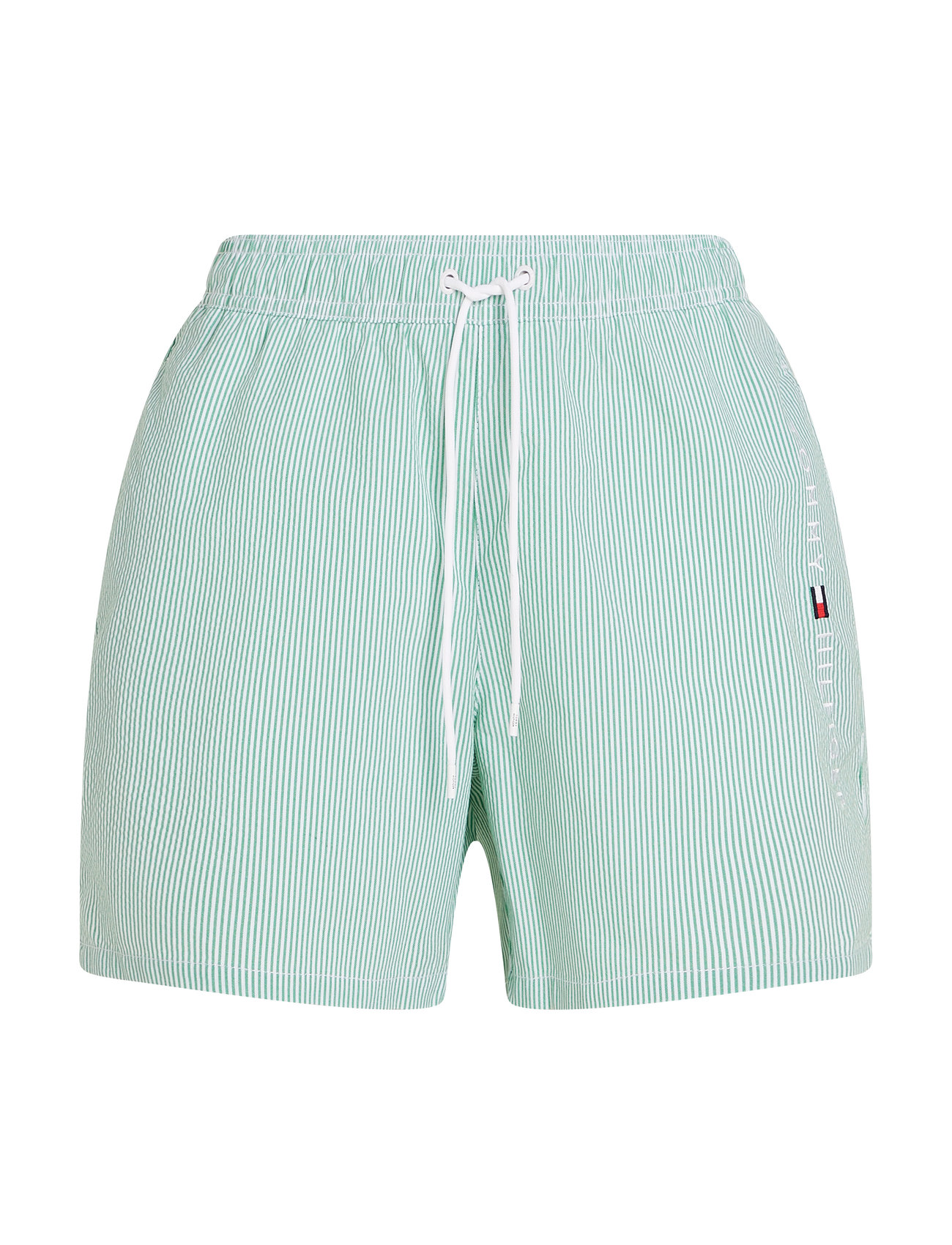 Medium Drawstring Ithaca Stripe Badeshorts Green Tommy Hilfiger