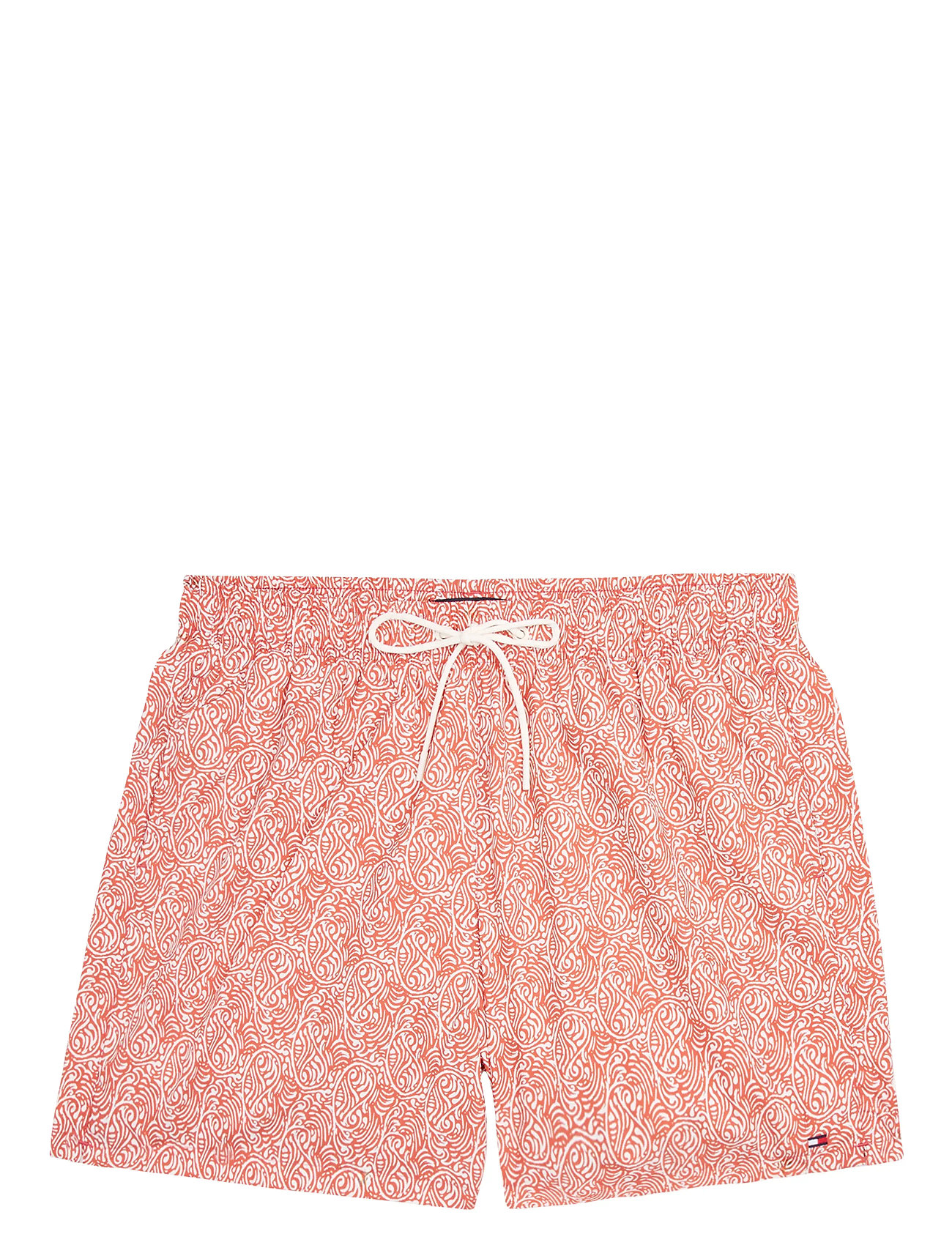 Medium Drawstring Print Badeshorts Red Tommy Hilfiger