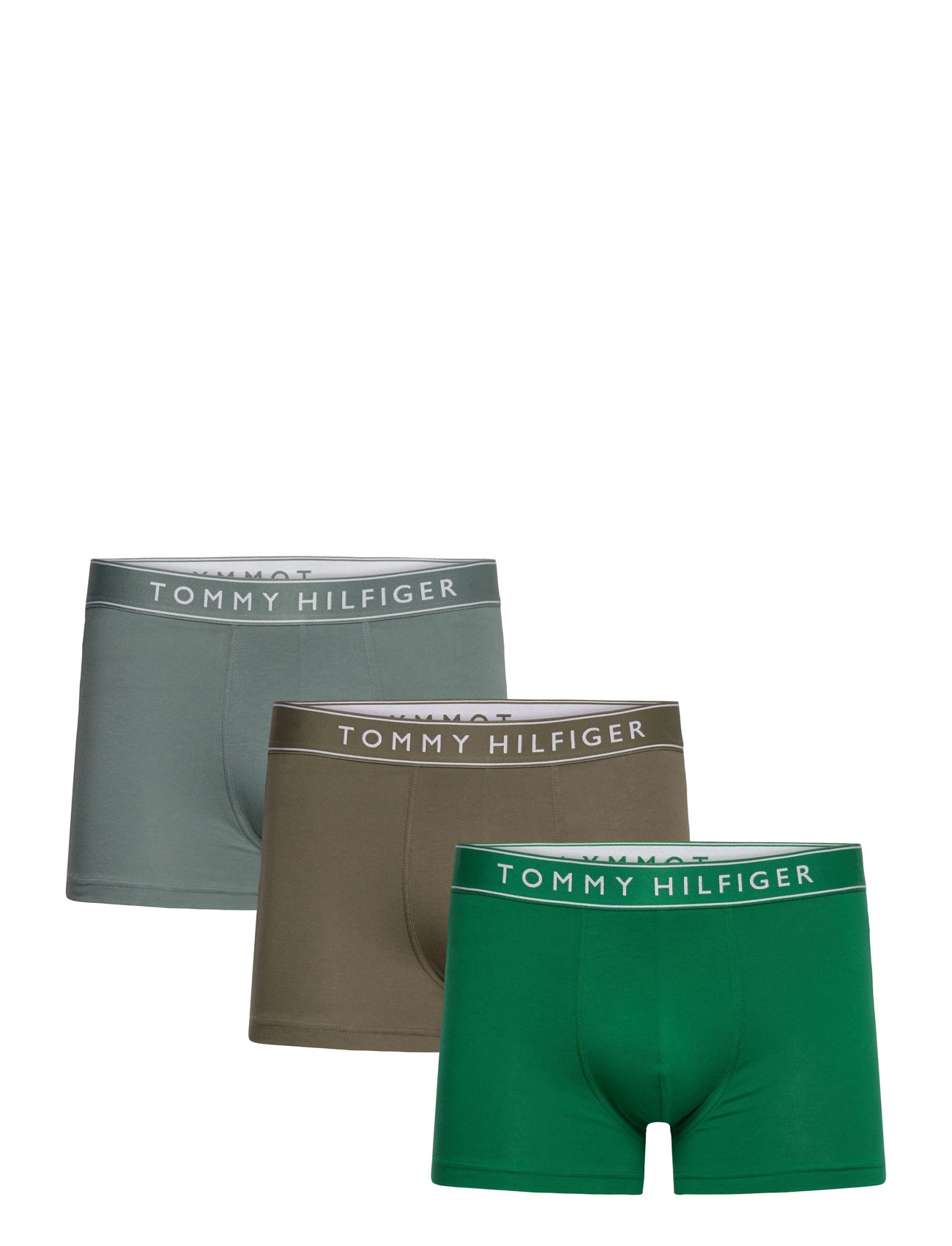 3P Trunk Dtm Boksershorts Khaki Green Tommy Hilfiger