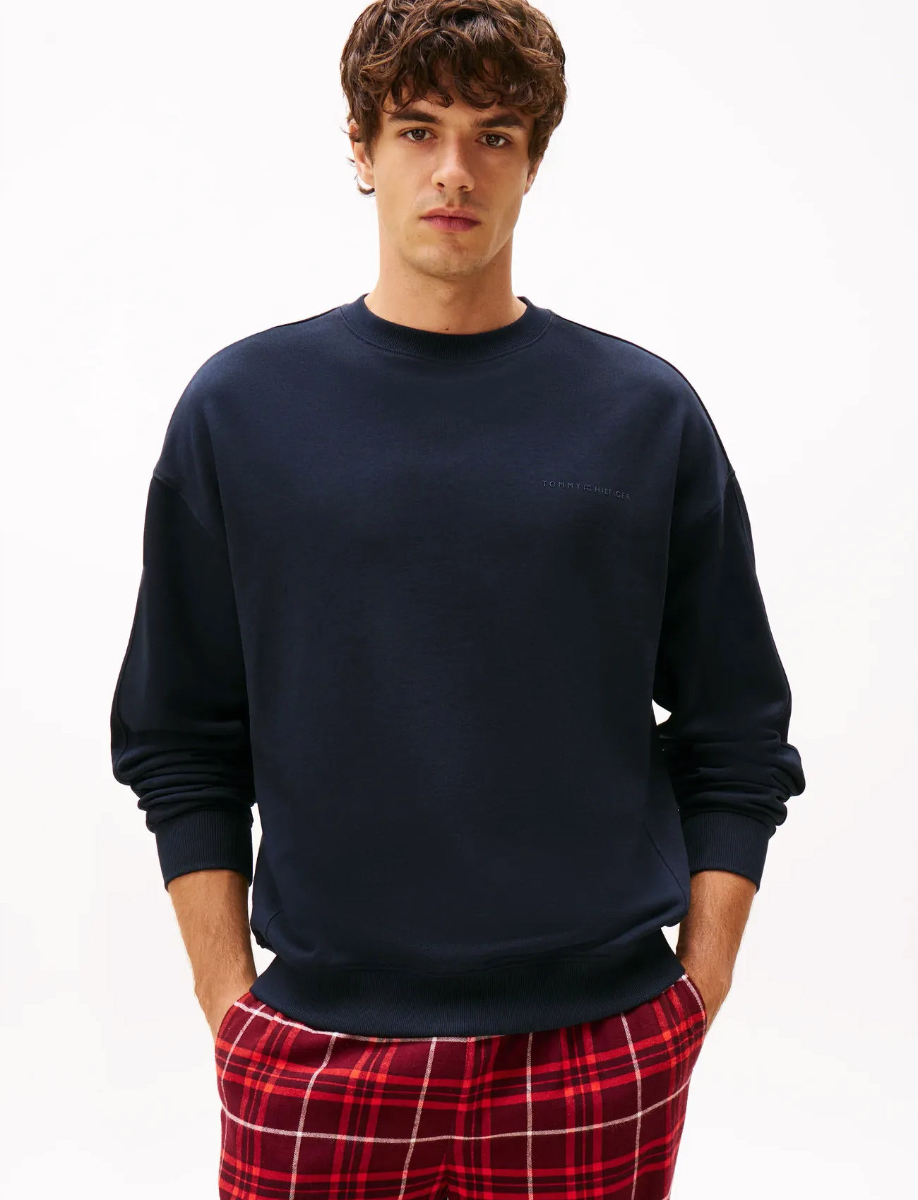 Tommy Hilfiger Track Top, M, Navy, Sweatshirts & Hættetrøjer > Sweatshirts, Herre
