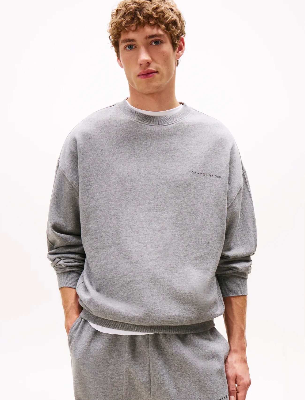 Tommy Hilfiger Track Top, XL, Grey, Sweatshirts & Hættetrøjer > Sweatshirts, Herre