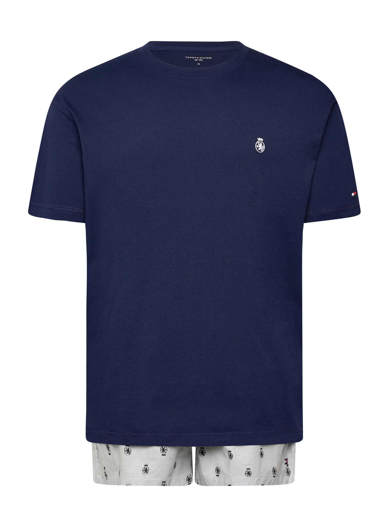 TOMMY HILFIGER Oversized Tee & Woven Boxer Navy - M - Herren
