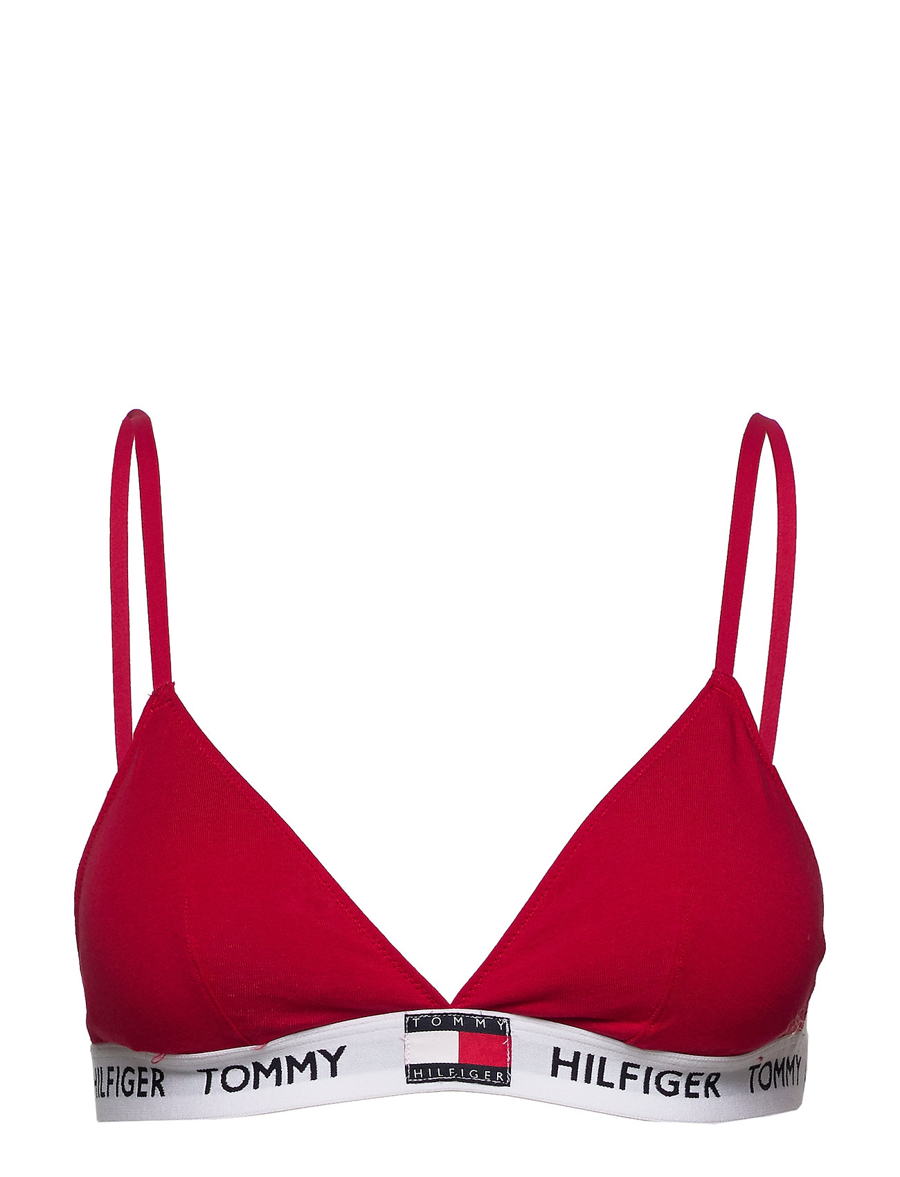 e-Tax, TOMMY HILFIGER Women's ESSENTIAL RIBBED RACERBACK BRA TOP Red