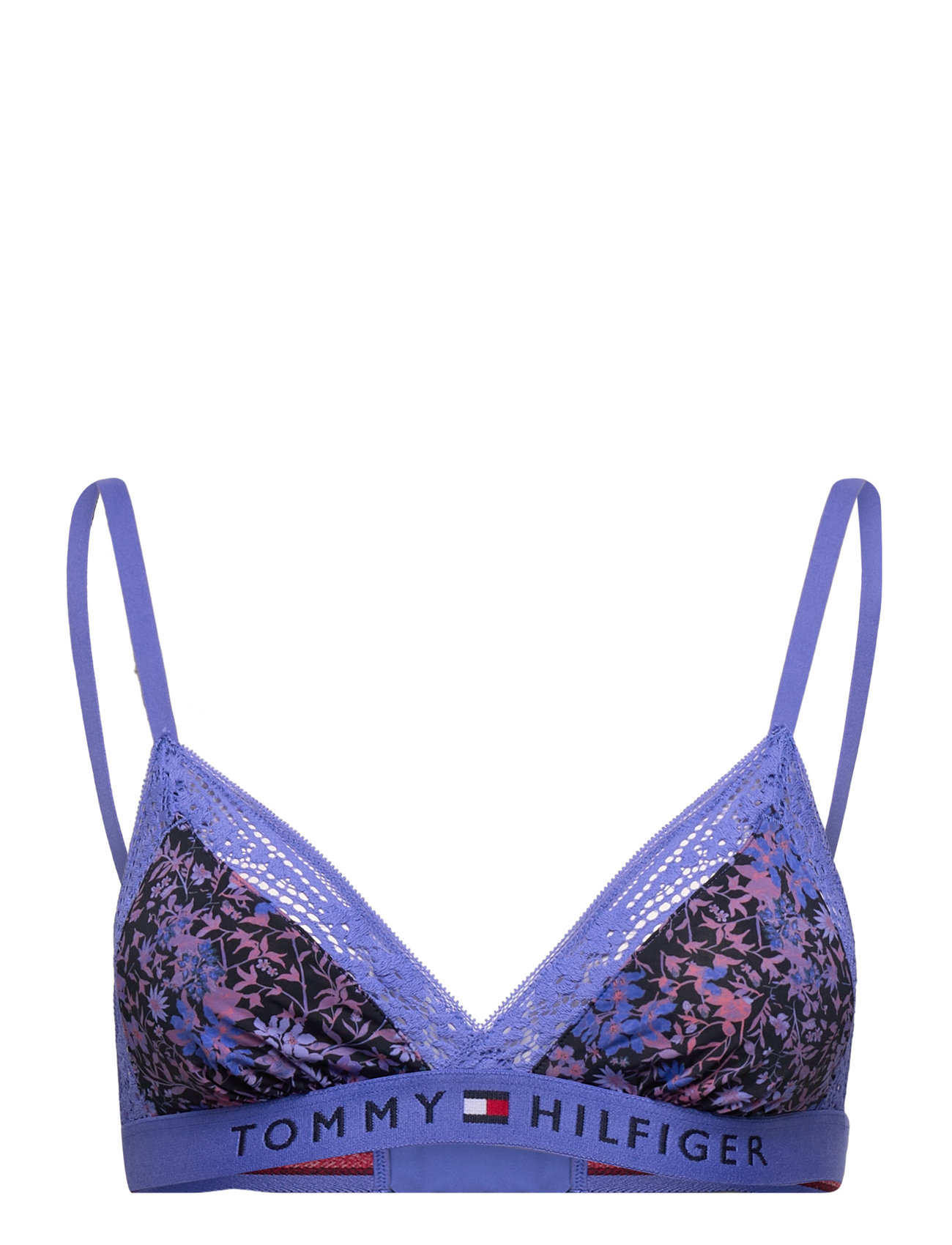 Tommy Hilfiger Unlined Lace Triangle Print - bralette 
